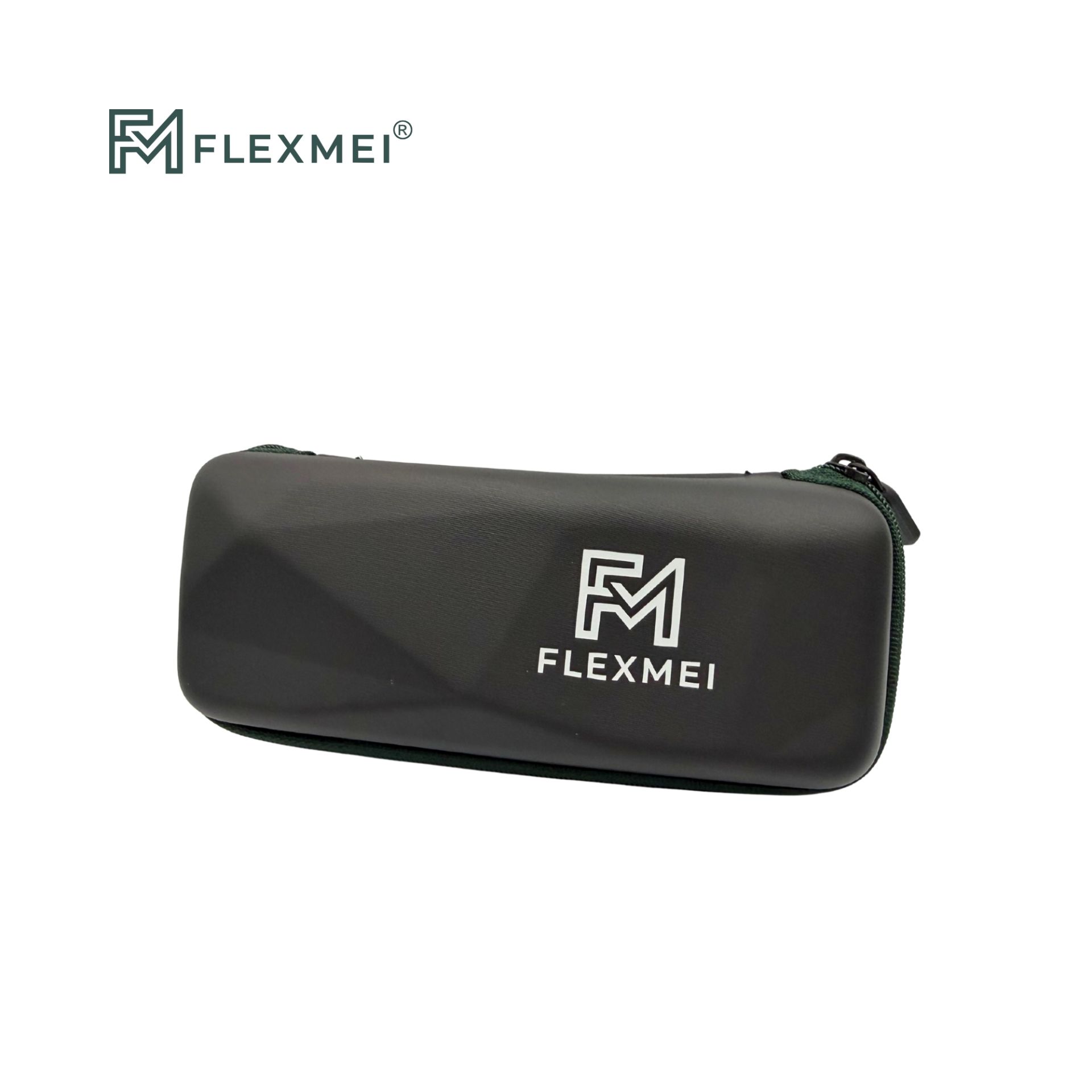 Rectangular Eyewear Case with Geometric Surface Design