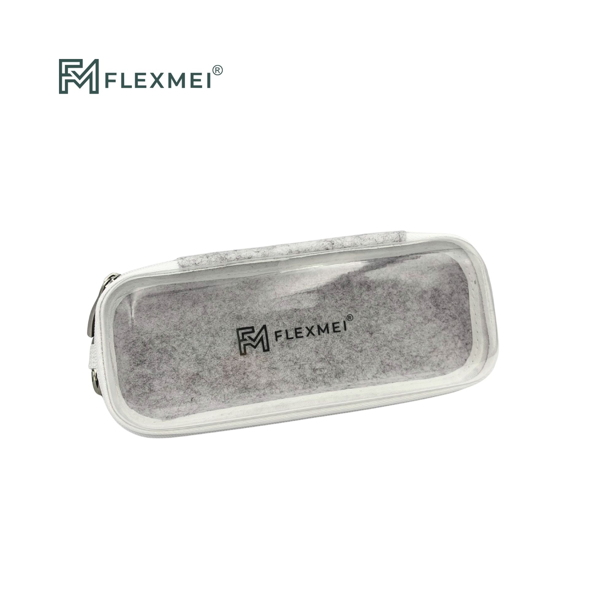 Compact Transparent PVC & Felt Carry Case