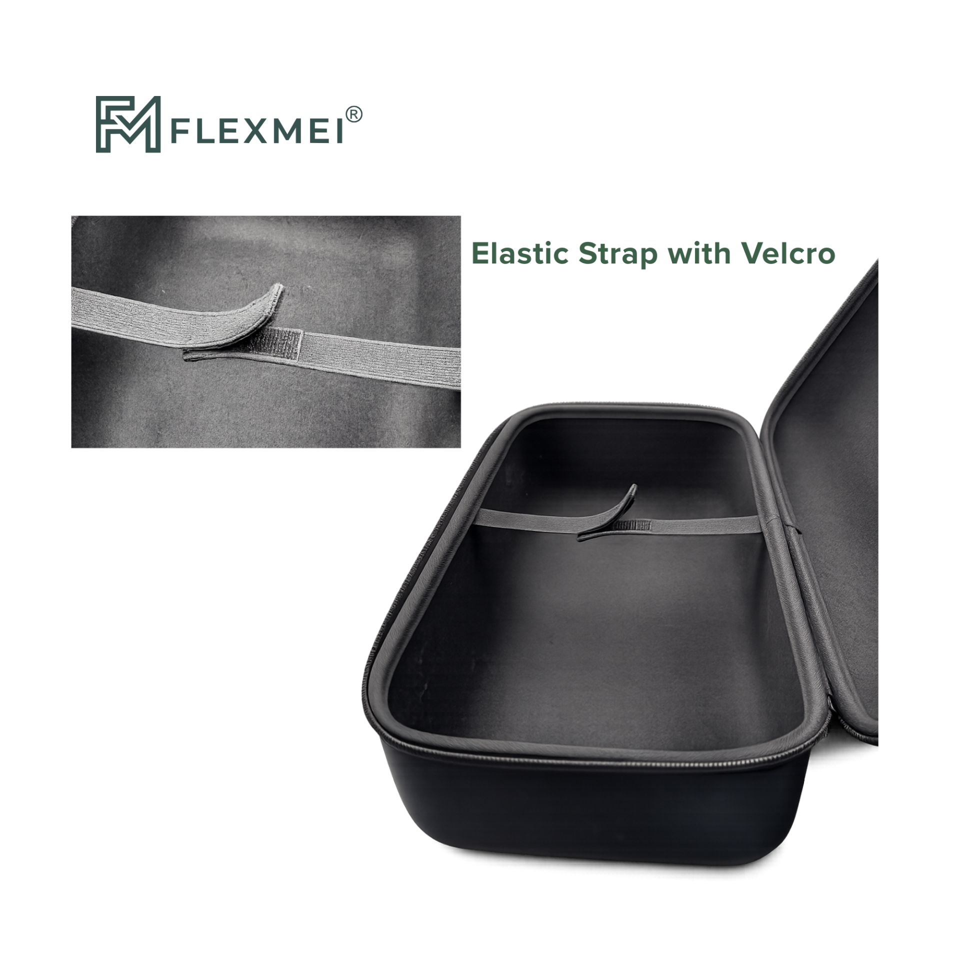Hard-Shell Teaware Storage Case with Velcro Straps