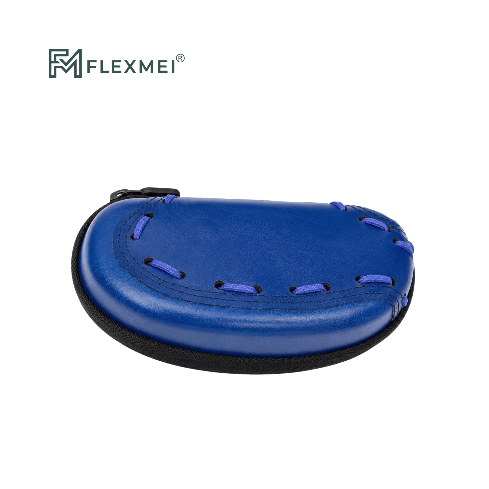 Leather Eyewear Case with Hand-Laced Detail
