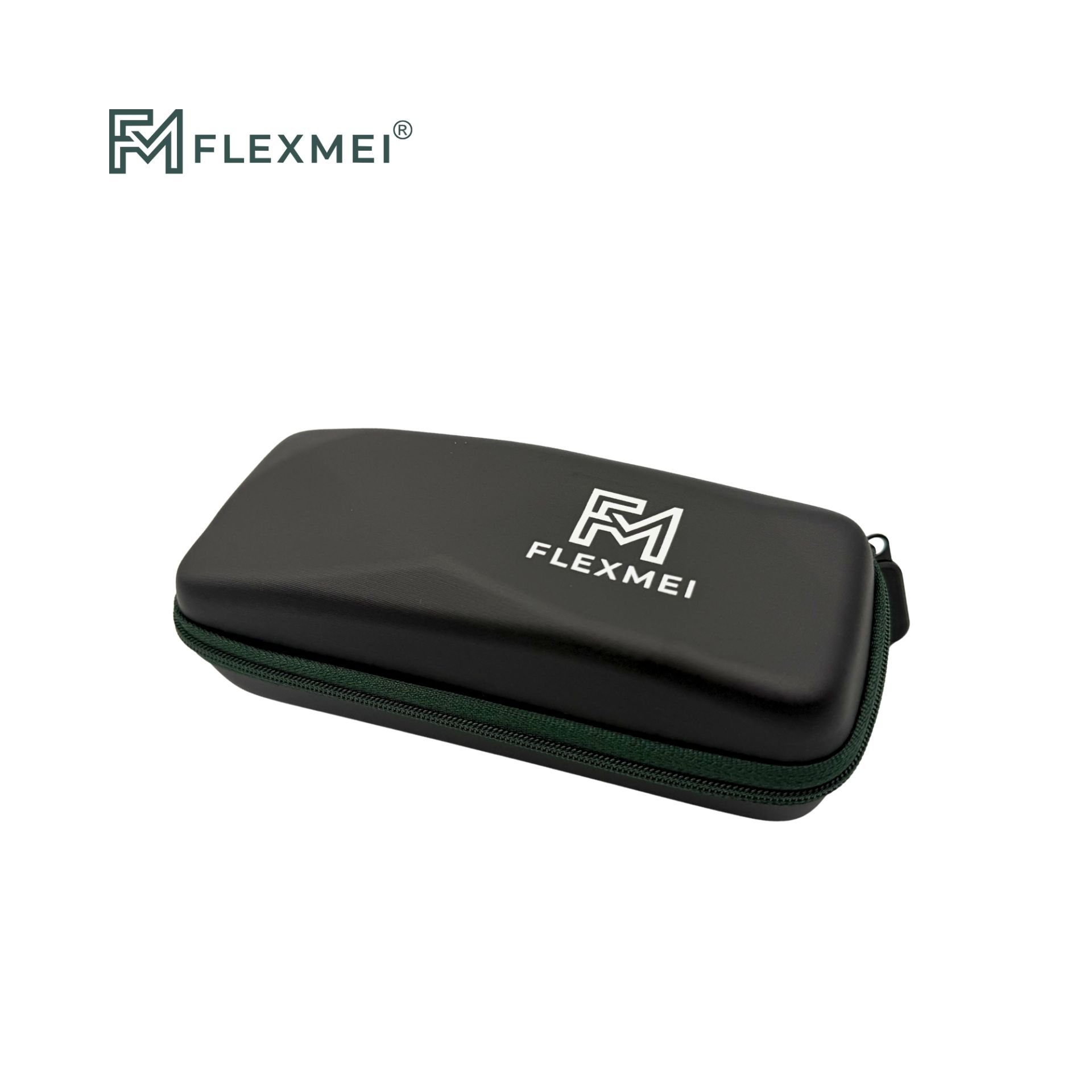 Rectangular Eyewear Case with Geometric Surface Design
