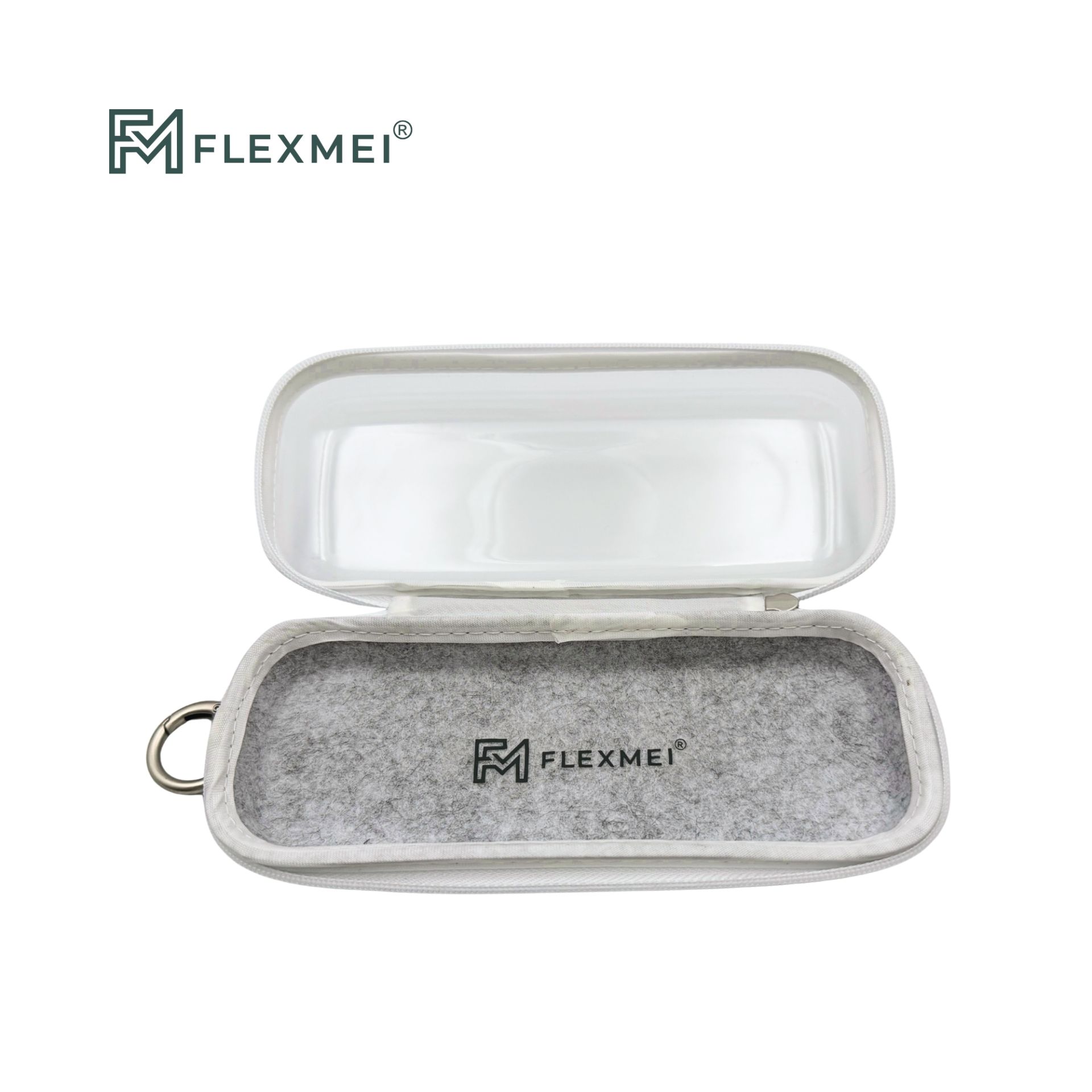 Compact Transparent PVC & Felt Carry Case