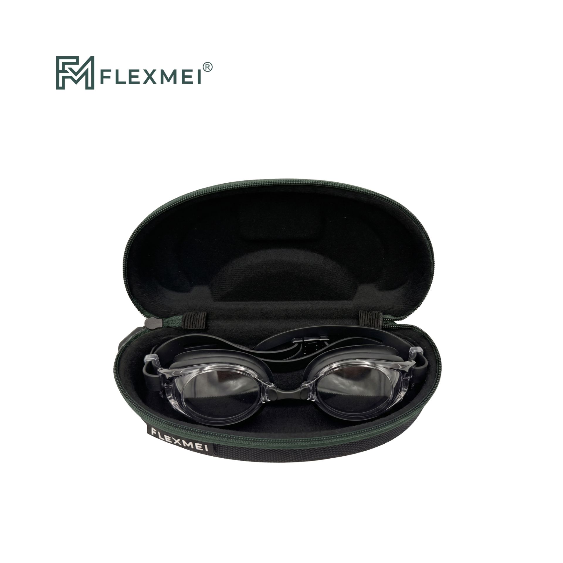 Slim Oval Eyewear Case for swim goggles