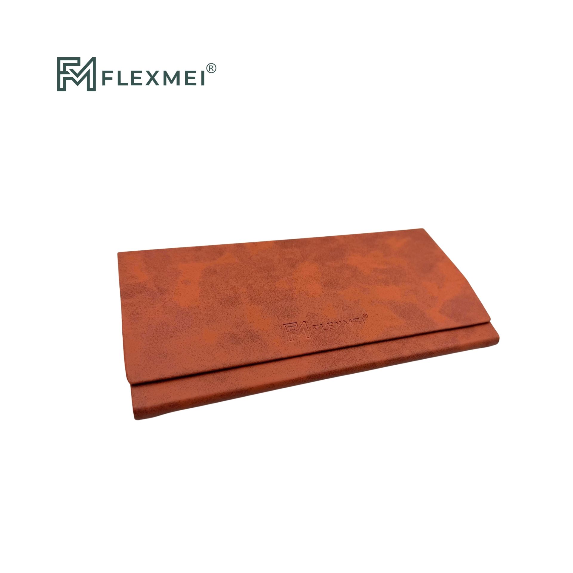 Recycled PU Folding Eyewear Case-Brown