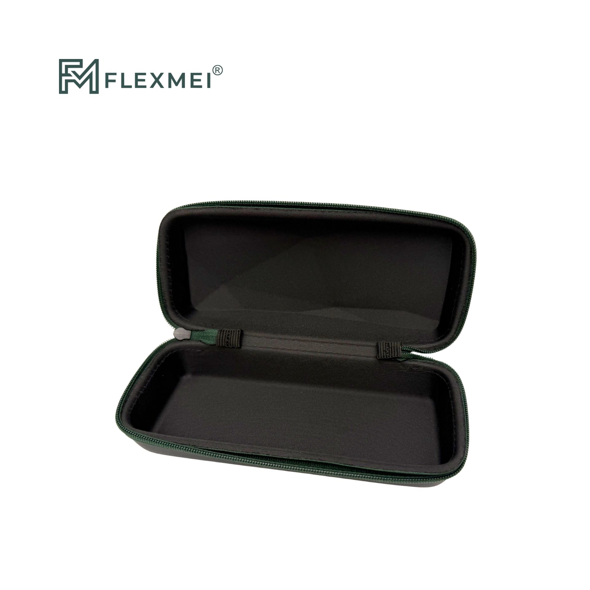 Rectangular Eyewear Case with Geometric Surface Design