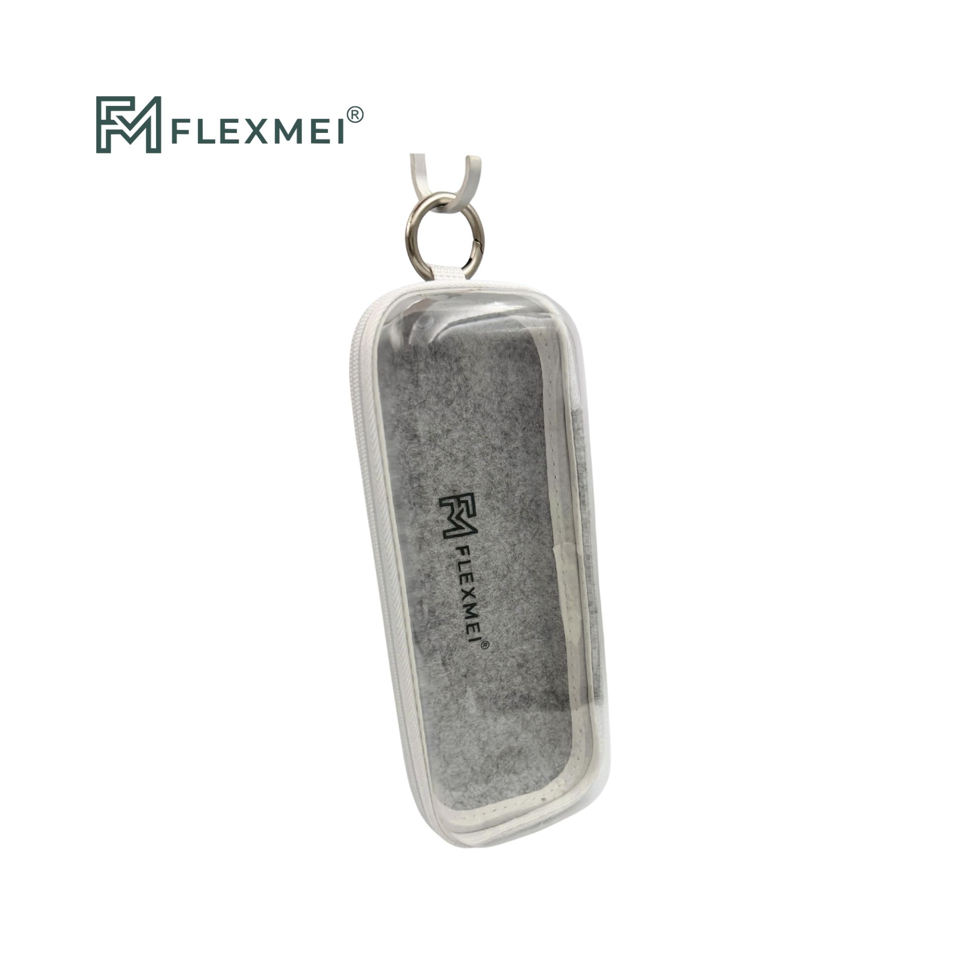 Compact Transparent PVC & Felt Carry Case