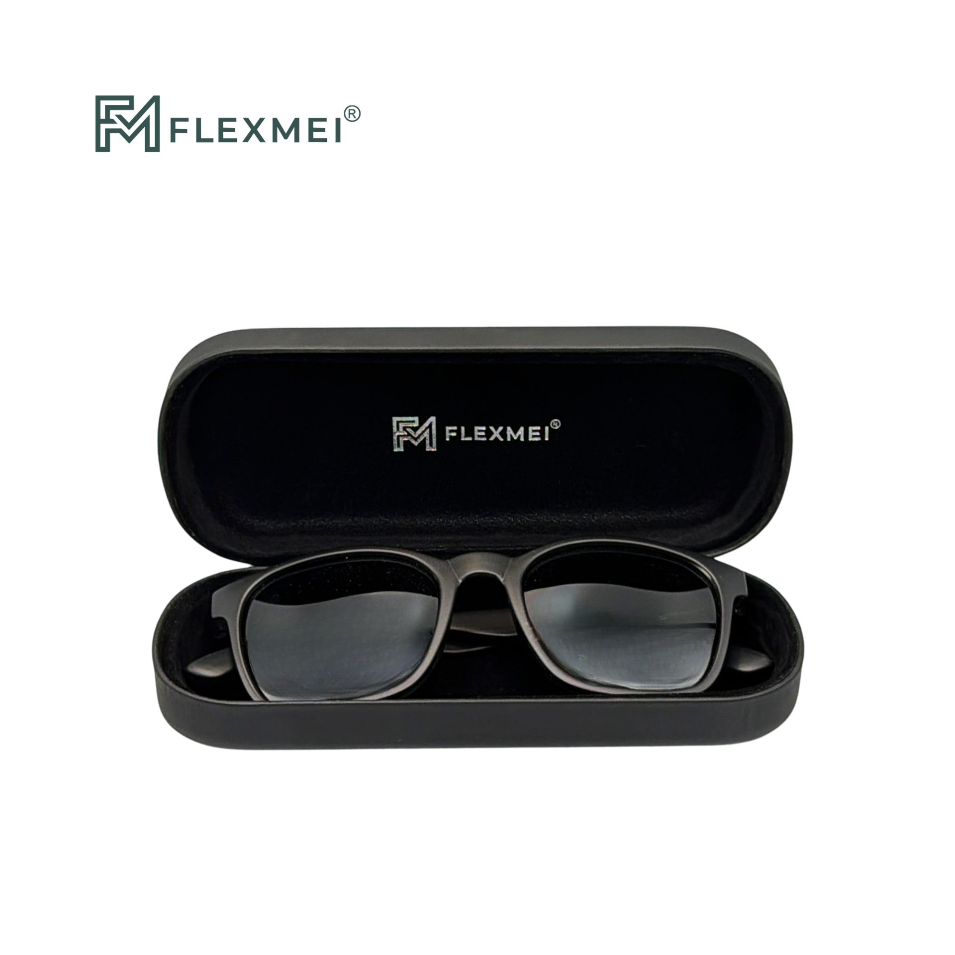 Pebble-Shaped Metal Eyewear Case