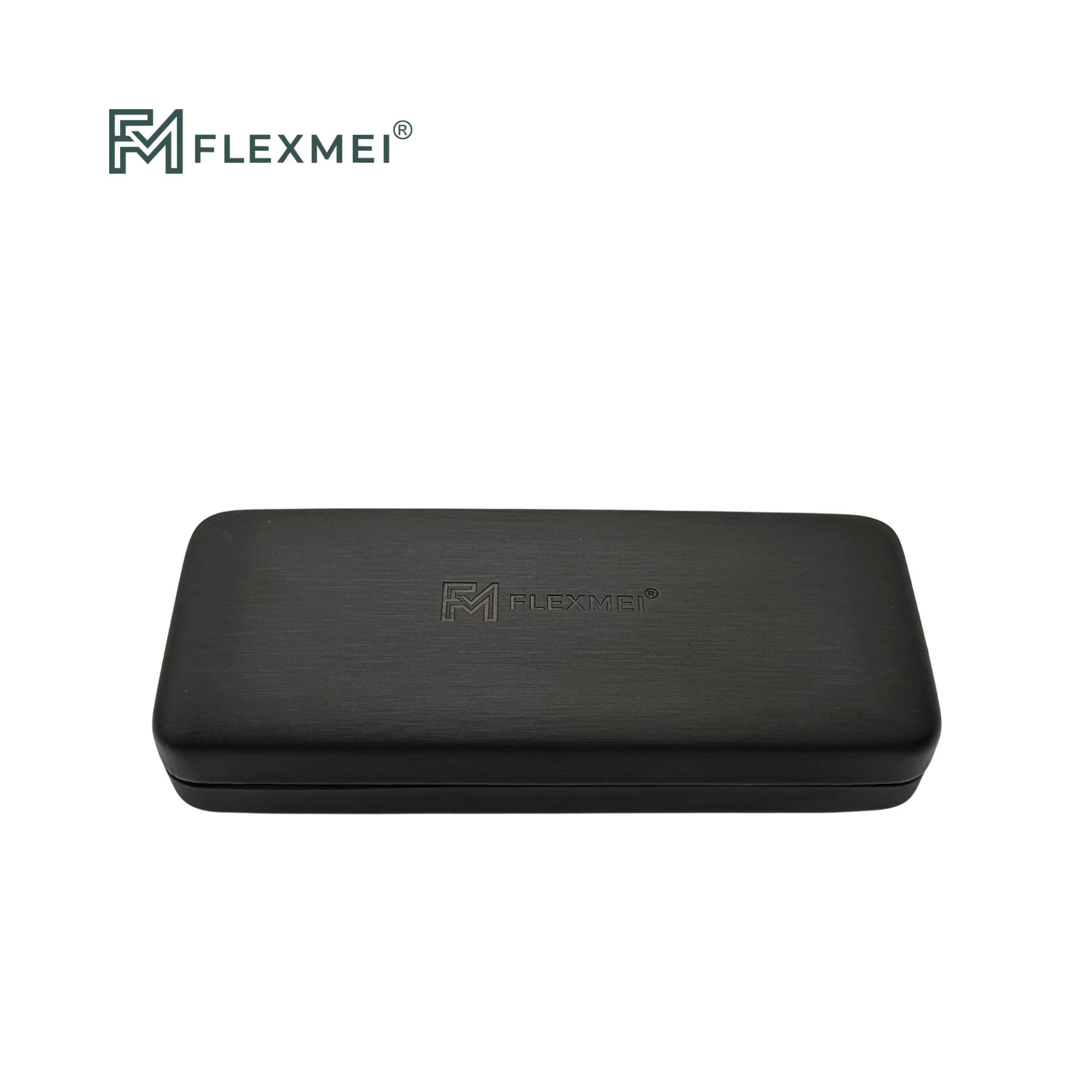 Rounded Rectangular Metal Eyewear Case