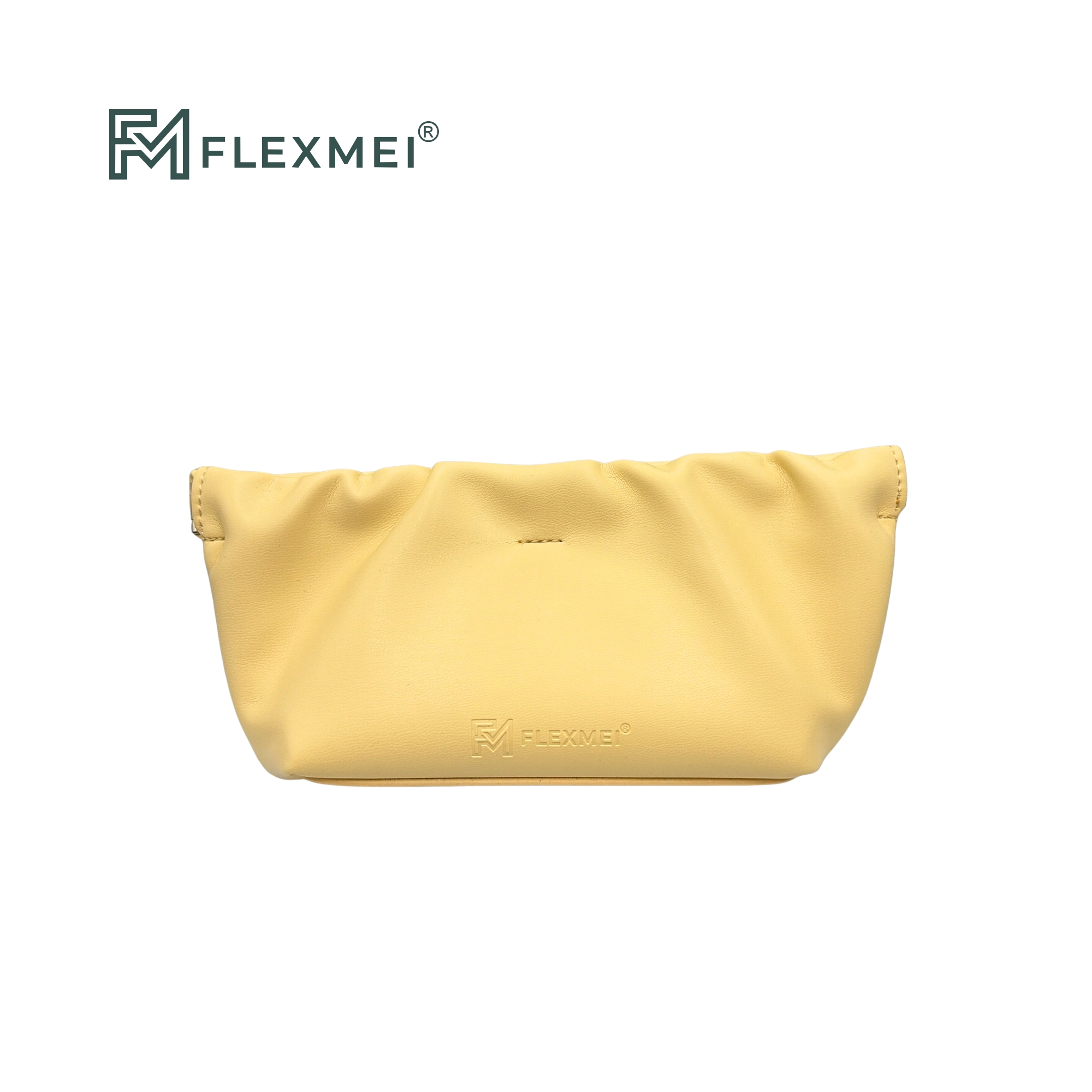 Soft Leather Squeeze-Top Pouch