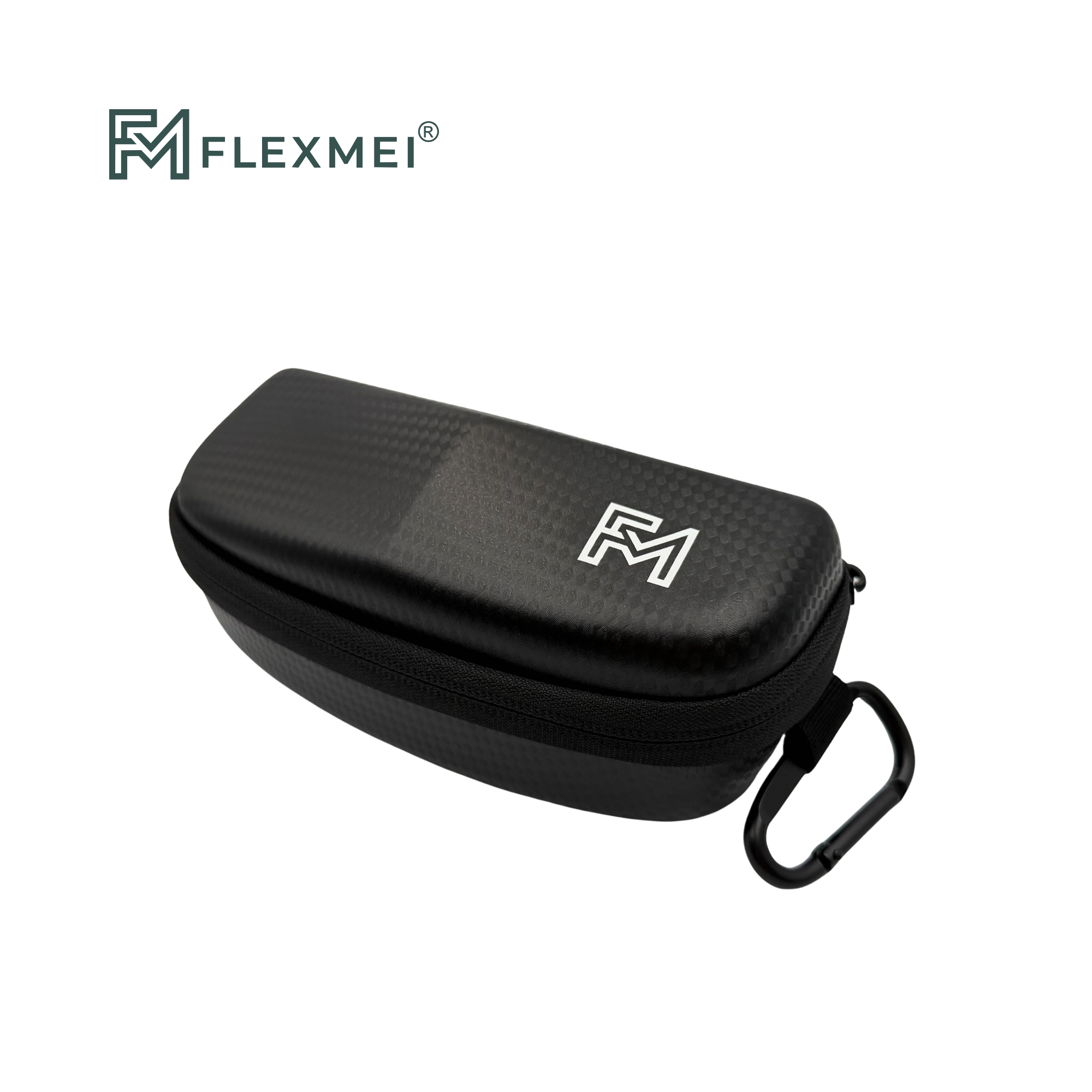 Carbon-Like PU Leather Cycling Glasses Case