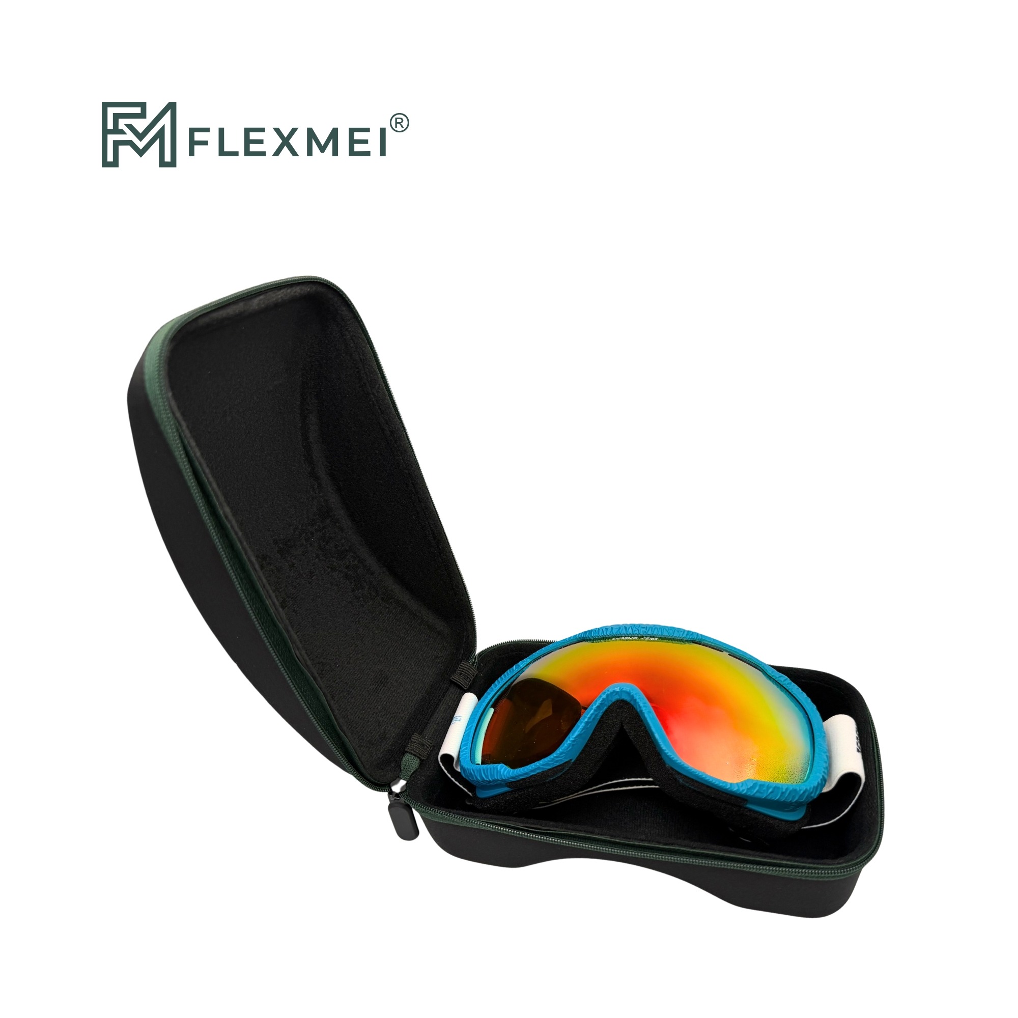 Rigid EVA Ski Goggle Case with Carry Handle