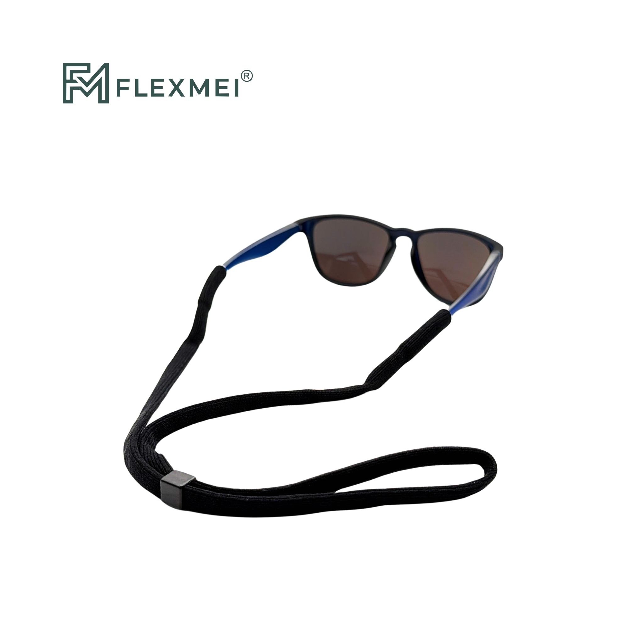 Elastic Eyewear Strap with Square Cord Lock