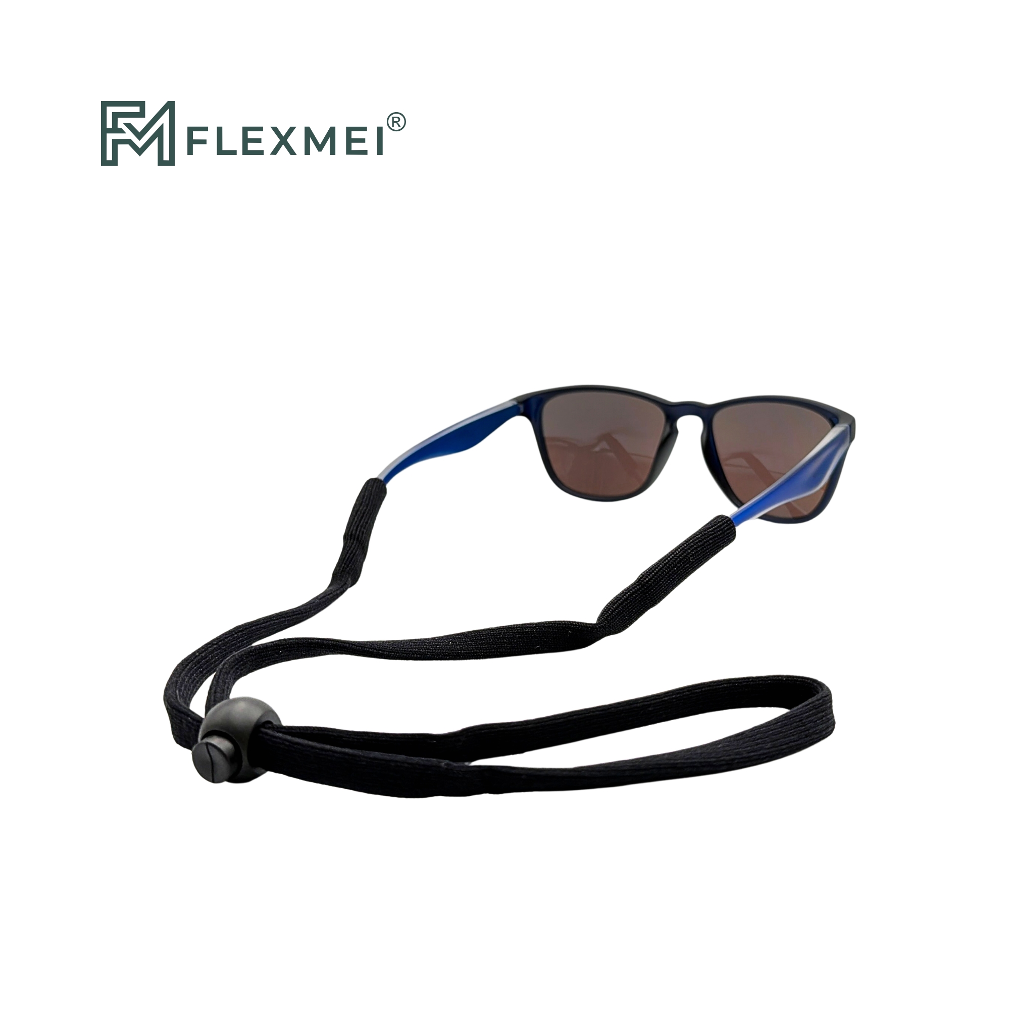 Elastic Eyewear Strap with Spring Ball Cord Lock