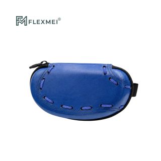 Leather Eyewear Case with Hand-Laced Detail