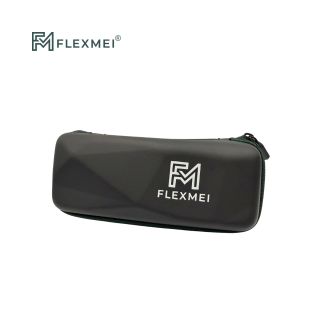 Rectangular Eyewear Case with Geometric Surface Design