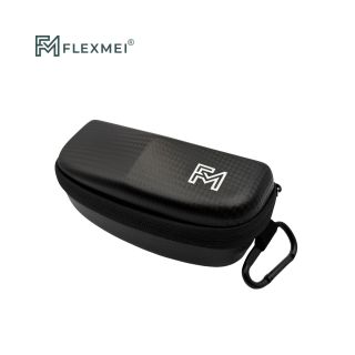 Carbon-Like PU Leather Cycling Glasses Case