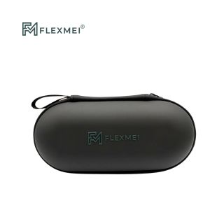 Round AI Smart Glasses EVA Protective Case with Wrist Strap