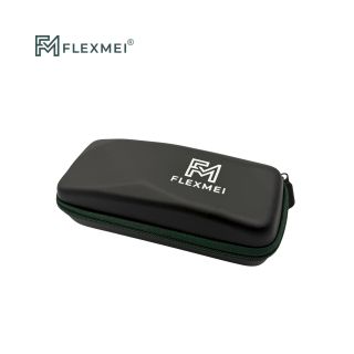 Rectangular Eyewear Case with Geometric Surface Design
