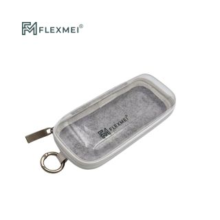 Compact Transparent PVC & Felt Carry Case