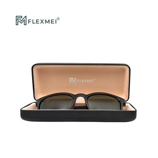 Rounded Rectangular Metal Eyewear Case