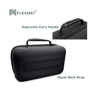 Hard-Shell Teaware Storage Case with Ergonomic Carry Handle and Elastic Back Strap