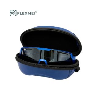 Leather Eyewear Case with Hand-Laced Detail