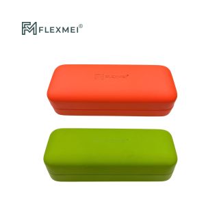 Rounded Oval PU Leather Eyewear Cases