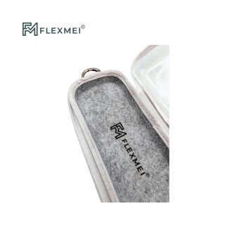 Compact Transparent PVC & Felt Carry Case