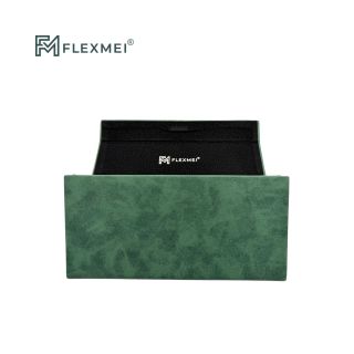 Recycled PU Folding Eyewear Case-Green